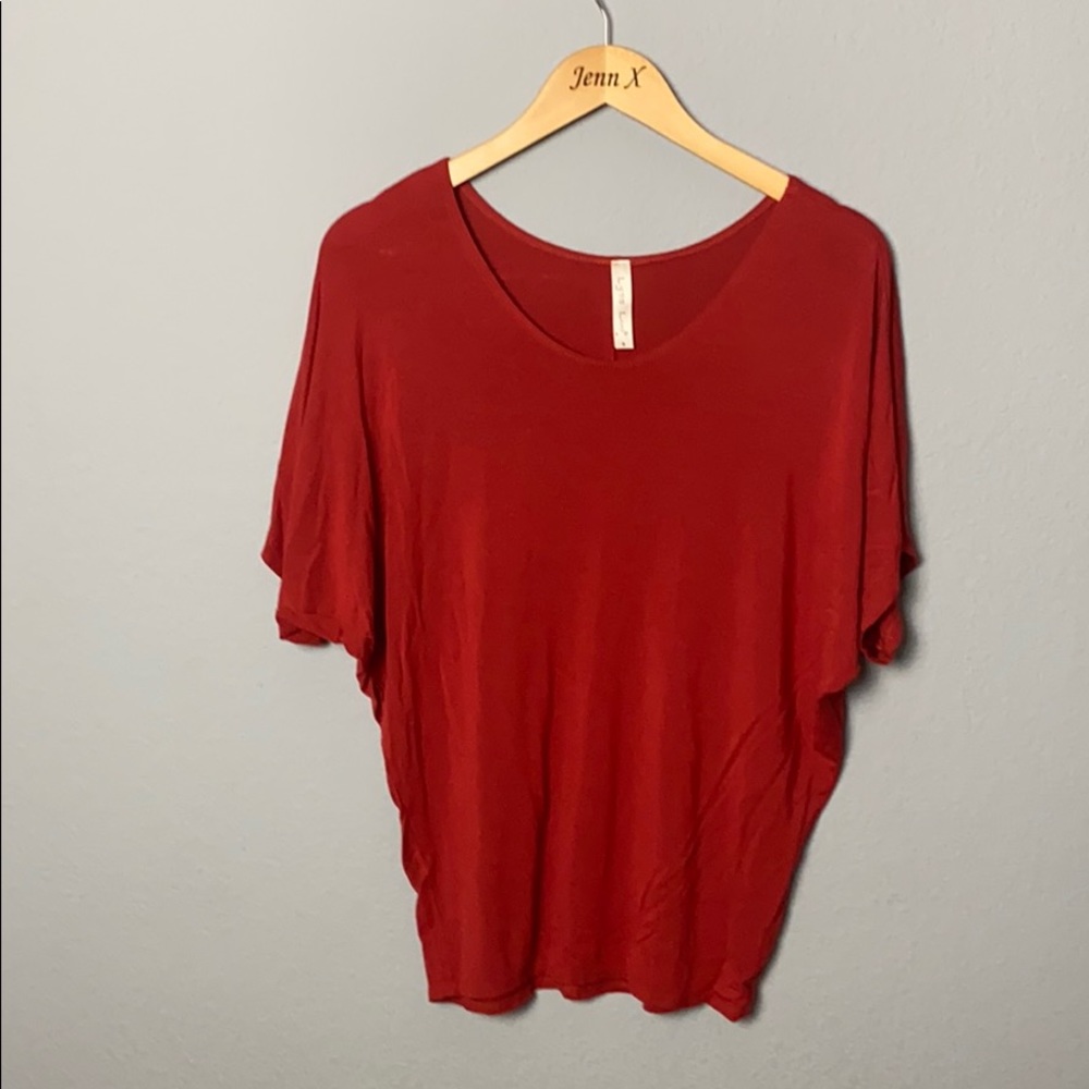 Lyss Loo Red Blouse